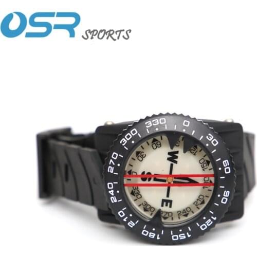 Scuba Diving Wrist Compass Lightweight Waterproof 100m Plastic for Swimming Diving Water Sports Accessory
