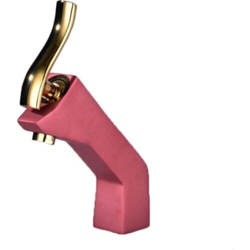 Basin Faucet Bathroom Sink Taps Single Handle Hole Deck Mounted Vintage Wash Hot Cold Mixer Tap