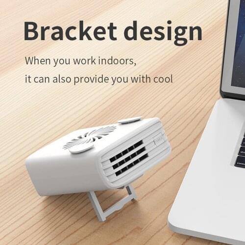 Strong Wind Summer Hanging waist fan USB charging hanging neck fan mini handheld multi-function portable desktop small fan