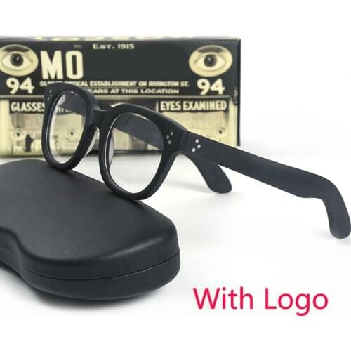 Johnny Depp VILDA Eyeglasses Men Women Retro Spectacle Acetate Frame Glasses Transparent Lens Brand designer Computer