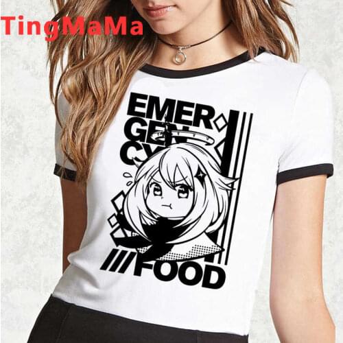 Genshin Impact Keqing clothes top tees male vintage japanese plus size summer top harajuku kawaii