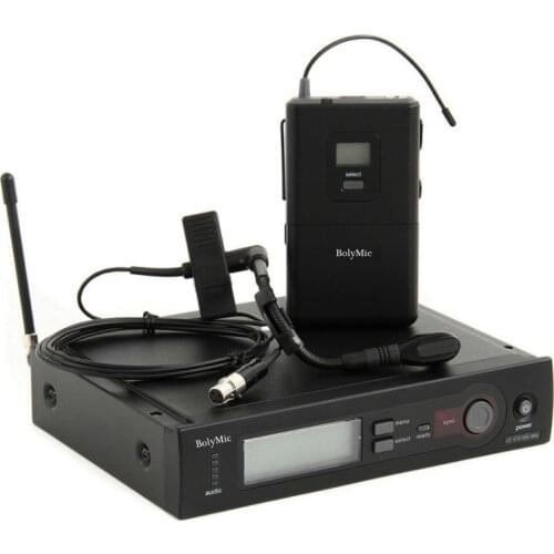 Bolymic UHF Professional SLX24 Wireless Microphone instrument With Bodypack Transmitter Gooseneck Microphone For Brass Woodwinds