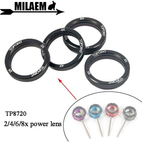 Archery Compound Bow Sight Lens 2x 4x 6x 8x Compound Bow Scope Sight Lens Clarifiers Magnify Glass 30mm Shooting Accessories