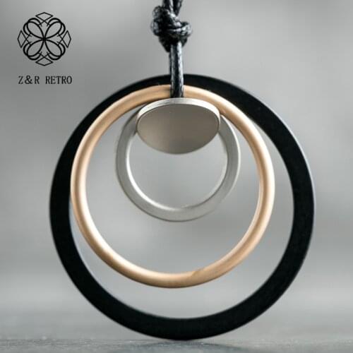 Vintage Long Necklace for Women Jewelry Chokers Suspension Jewellery necklaces & pendants Alloy Rope Chian Alloy Pendant 2020