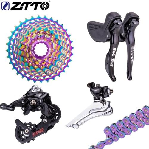 ZTTO EMPIRE 11 Speed Road Bike Group set 11S Bicycle Shifter Rear Derailleur With Ultralight 11speed SLR 28T Cassette and Chain