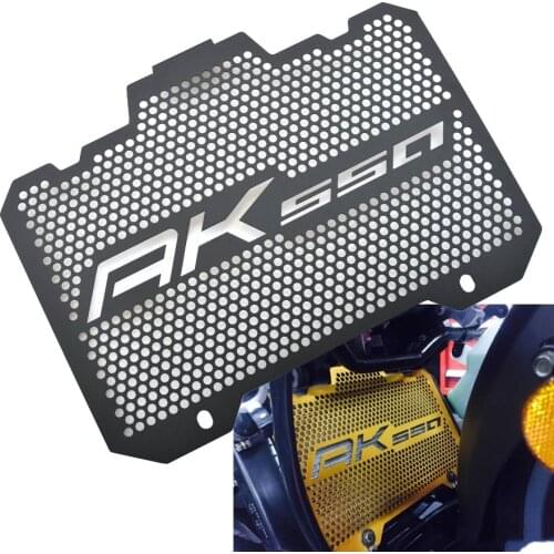 Motorbike Radiator Grille Guard Black Metal Cover Protector For KYMCO AK550 2017-2018