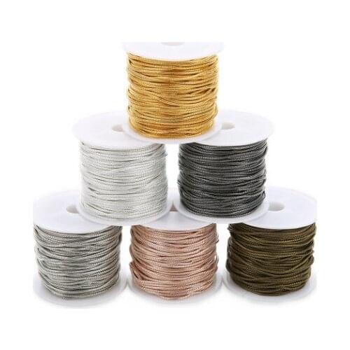10 Yard/roll 1.5mm Stainless Steel Snake bone Chains Bulk Gold Steel Color for DIY Jewelry Chain Making Crafts ft3sd