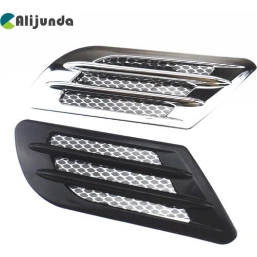 2PCS of new simulation fake air outlet shark gills car styling mold decoration tuyere for Mitsubishi ASX/Outlander/Lancer