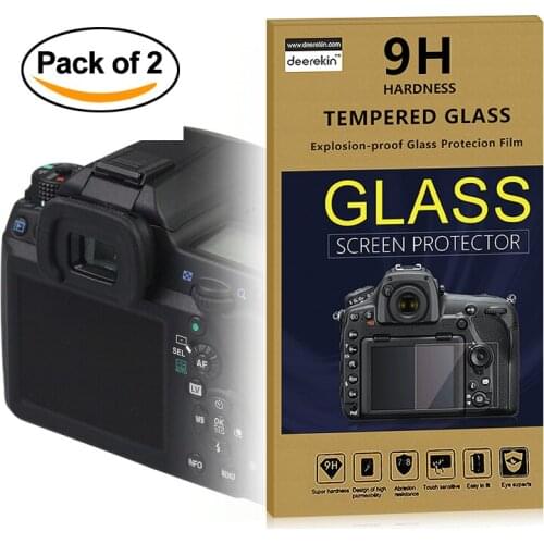 2x Self-Adhesive 0.25mm Glass LCD Screen Protector w/ Top LCD for Pentax K-5 II / PENTAX K-5 IIs Digital Camera