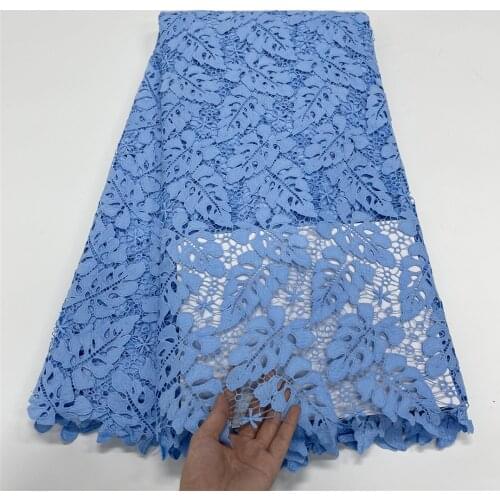 2021 High Quality Milk Silk Applique Stereoscopic Swiss French Net African Tulle Mesh Lace Fabric For Dress 5yards YL0705