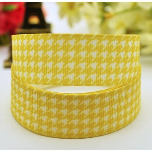 22mm 25mm 38mm 75mm Ruban satin Plover Yellow Cartoon Character printed Grosgrain Ribbon party decoration 10 Yards X-00011