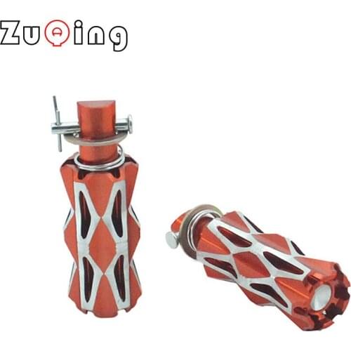 Aluminum Rear Foot pegs Motorcycle Footrests Motorcycle Rear Footpegs Universal Motorbike Rear Foot Rests Pit Dirt Bike