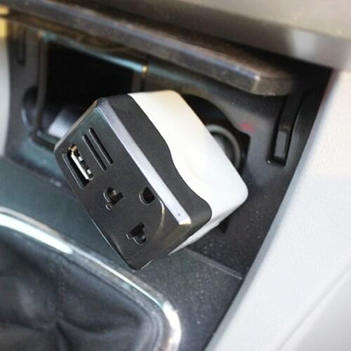 ABS 10W DC12/24V AV220V Car Power Converter Adapter Inverter USB Outlet Mobile Phone Chargers Cigarette Socket Car Accessories