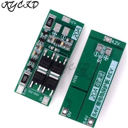 Balanced BMS 2S 20A 7.4V 8.4V 18650 Lithium Battery Charging Board Equalizer Overcharge/Overdischarge Protection For Drill