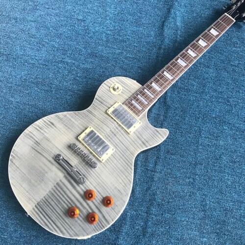 Free delivery, tiger maple top electric guitar, rosewood fingerboard , high quality electric guitar