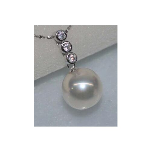 Free shipping jewelry Natural rare color near round 11.2*12 kasumi pearl pendant 925s chain
