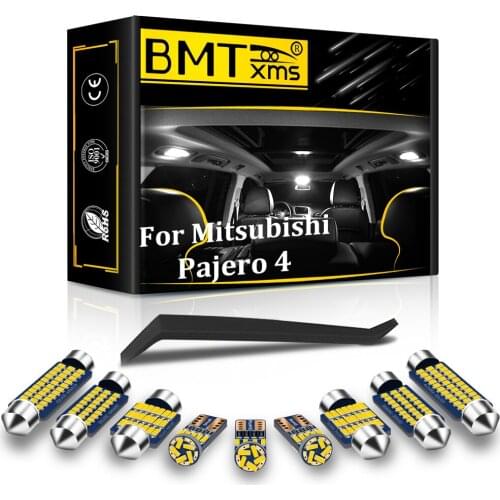 BMTxms 7Pcs Canbus For Mitsubishi Montero Shogun Pajero 4 V80 V93 V97 V98 2007-2020 Car Lighting Auto LED Interior Light Kit