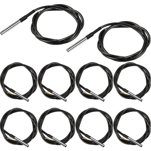 DS18B20 1 M/ 3.2 Ft Digital Temperature Thermal Cable Waterproof Probe Sensor , For Arduino (10 Pieces)