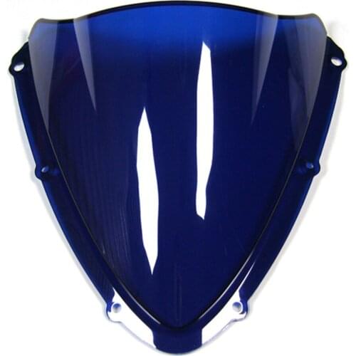 For Suzuki GSXR 600 750 K8 Year 08 09 2008 2009 Motorcycles ABS Double Bubble Blue Windshield Tinted Windscreen
