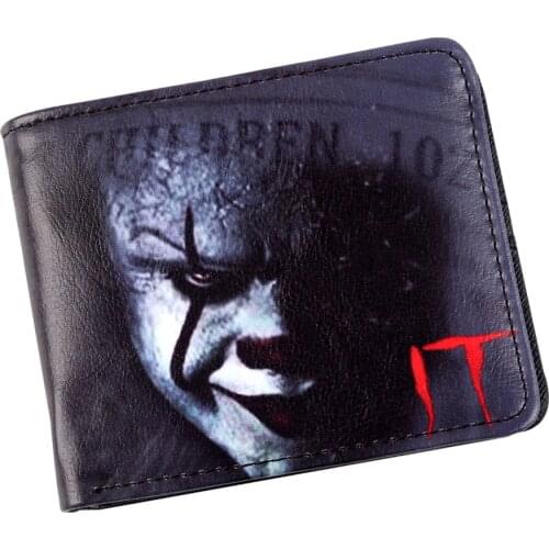Movie Stephen Kings It Credit Card Holder Wallet Bi-fold ID Cash Coin Purse