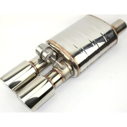 Car exhaust muffler 304 stainless steel remote control switch deep sound exhaust pipe for BMW E90 e46