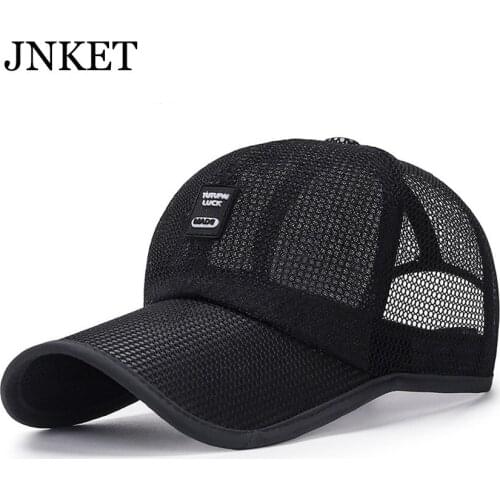 JNKET Unisex Long Visor Baseball Cap Mesh Hat Breathable Trucker Hat Outdoor Sports Cap Gorras Baseball Casquette