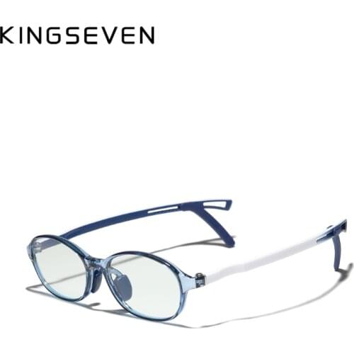 KINGSEVEN 2021 New design Anti Blue Light Blocking Glasses For Kids Boy Girl Computer Glasses Optical Frame Eyeglasses