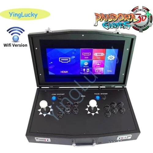 Pandora box 3D 4018 in 1 wifi version mini arcade with a cast pc screen function sanwa joystick obsf button