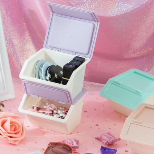 Cartoon Mini Storage Box Can Be Used To Store Jewelry Cosmetics Remote Control Other Japanese and Korean Style Cover Convenient
