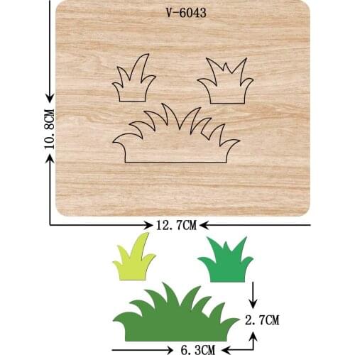 New grass wooden dies cutting dies for scrapbooking Multiple sizes V-6043