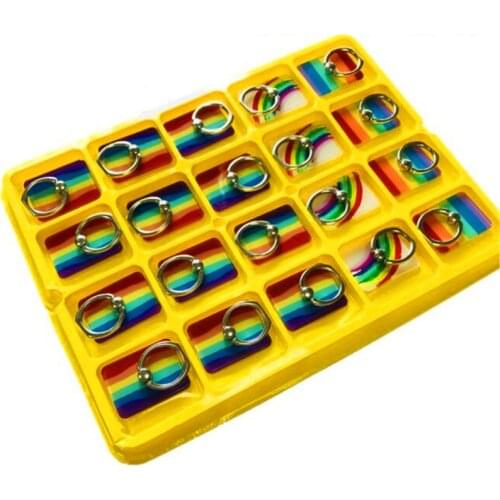 Rainbow Rectangle Mobile Phone Holder Stand Car Mount Stand Rhinestone Finger Ring Smart Phone Stand Holder For Iphone All Phone