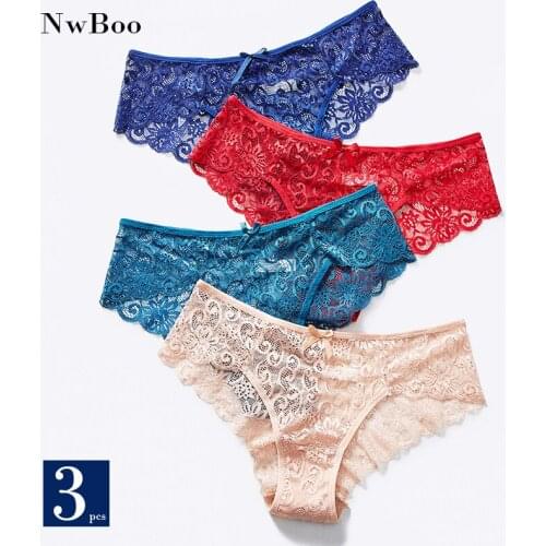 Sexy Lace Panties Women Female Lingerie Underwear Tempting Briefs Womens Underpants Low Waist Intimates Panty
