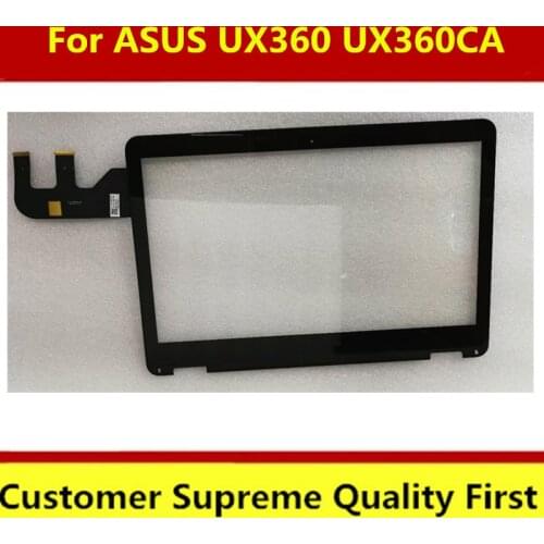 For ASUS UX360 UX360CA Touch Screen Digitizer Glass FP-ST133S1000AKM-01X With Front Bezel