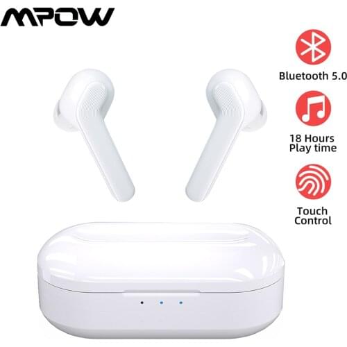 Mpow M21 TWS Earphone Bluetooth 5.0 Wireless Headphones 18 Hours Playing Tiem With Charging Case Touch Control Earbuds For Phone