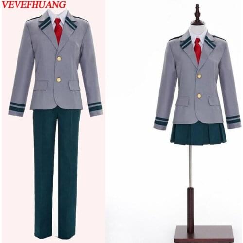 VEVEFHUANG Boku no Hero Academia AsuiTsuyu Yaoyorozu Momo School Uniform My Hero Academia OCHACO URARAKA Midoriya Izuku Cosplay