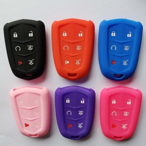 Smart Key Remote 6 Button Cover Protector For Cadillac ATS SRX Escalade ESV XTS CTS FOB Keyless Accessory
