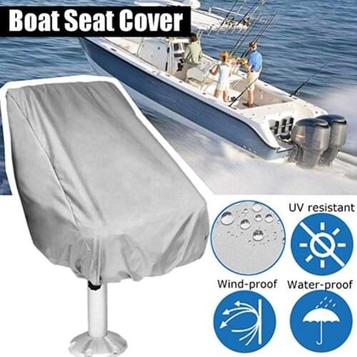 Helmsman Protection Waterproof Outdoor Foldable Boat Seat Cover Ship UV Resistant Yacht Captain Chair Elastic Closure Dust