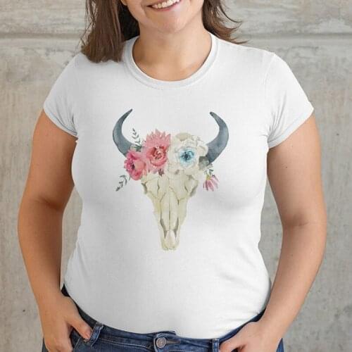 Women T-shirt 2021 Fashion Funny Animal Print Ladies Tshirts Top White O-neck harajuku Graphic Female Tee Shirt Plus Size 4XL