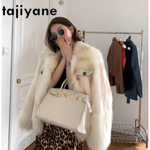 Winter Women Clothing Winter 2021 Real Fur Coat Woman Genuine Fox Fur Jackets Femal Jacket Fahsion Mujer Parkas TN403