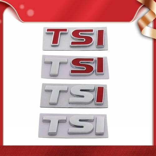3D Premium small TSI for Twincharger Stratified Injection car Hood Fender trunk Rear Bonnet Nameplate Decal Emblem Badge Sticker
