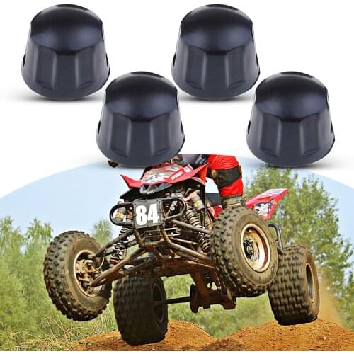 4 Pcs ATV Rubber Dust Nuts Covers Dust Protector For 50cc 70cc 110cc 125cc Quad Bike ATV Go Kart Etc ATV Accessories