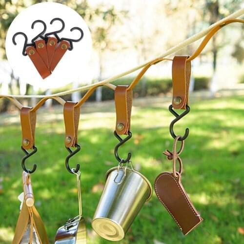 4Pcs Hanging Buckles Portable Wear-resistant Durable Outdoor Camping Rack Hooks for Travelling Portable to Carry and Easy to Us
