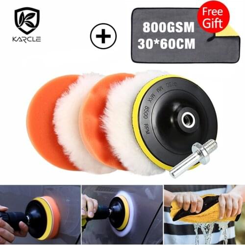 6pcs Headlight Restoration Polishing Kits Car Wax Polishing Beauty Plate Car Care Wash Head Lamps Brightener Refurbish Repair