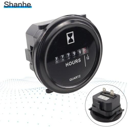 AIMOMETER New Hour Meter Truck Tractor Boat Engine 2" Round Gauge AC100-250V