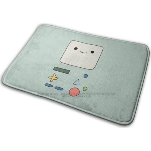 Beemo-Adventure Time Mat Rug Carpet Anti-Slip Bedroom Entrance Door Mat Beemo Bmo Time Game Console Adventuretime Adventure
