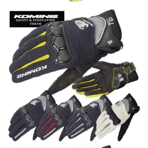 Free shipping KOMINE GK-162 motorcycle gloves GK162 3D protection Air Mesh Sport Racing cycling gloves 8