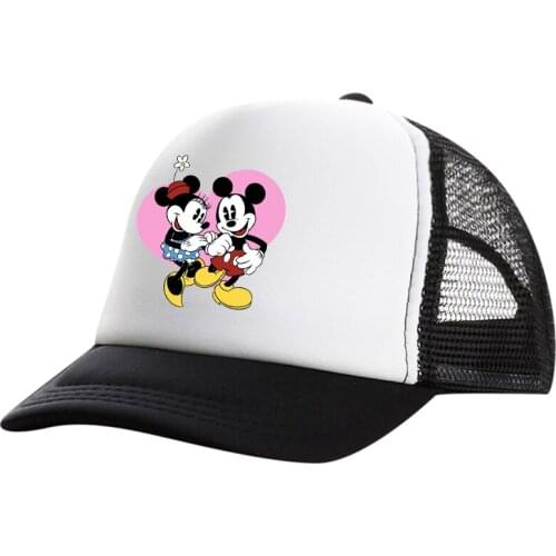 Summer Unisex fishing Baseball Caps Women Breathable Men Mickey mouse Mesh Snapback Hats Casual sport Hats Cap