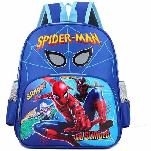 Disney Spiderman New Childrens Bag Cute Cartoon Anime Figure Marvel The Avengers Spider Man Boy Backpack Student School Bag