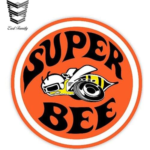 EARLFAMILY 12cm X 12cm Car Styling Super Bee Sticker Car Window Truck Door Bumper Decal Vinyl Graphical Funny Car Stickers