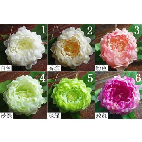 SPR artificial penoy flower heads silk decorative flower hotel background wall decor DIY Road led wedding flower Bouquet